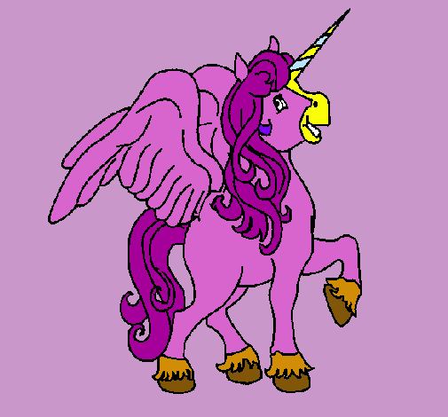 Unicornio con alas