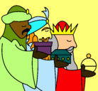 Dibujo Los Reyes Magos 3 pintado por lunak