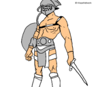 Dibujo Gladiador pintado por yfttr