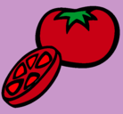 Dibujo Tomate pintado por martazd