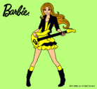 Dibujo Barbie guitarrista pintado por kar0_kinter0