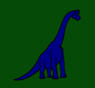 Dibujo Braquiosaurio pintado por dinodan
