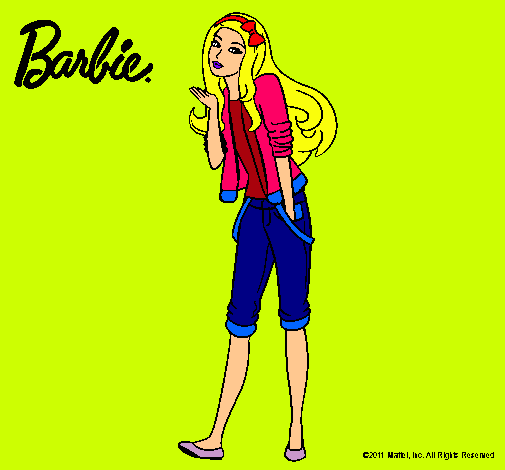 Barbie con look casual