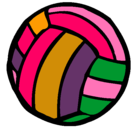 Dibujo Pelota de voleibol pintado por weynis