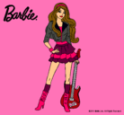 Dibujo Barbie rockera pintado por tonancy