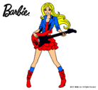 Dibujo Barbie guitarrista pintado por zayla