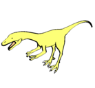 Dibujo Velociraptor II pintado por meztli