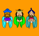 Dibujo Los Reyes Magos 4 pintado por iujg