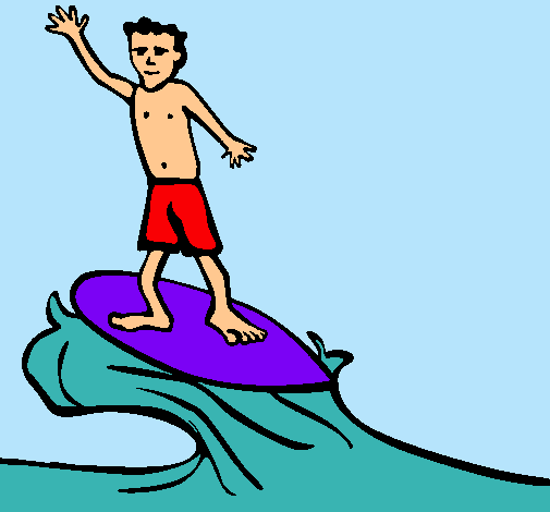 Dibujo Surfista pintado por chris33355