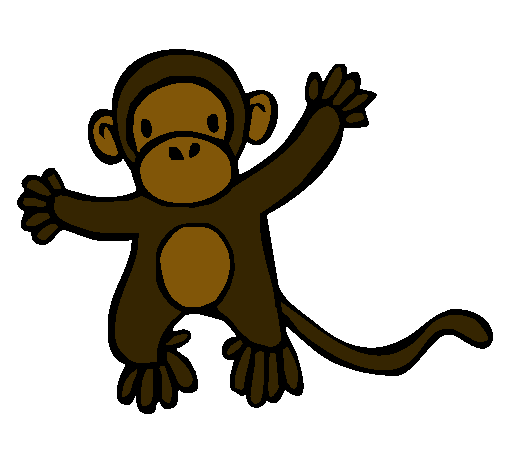 Dibujo Mono pintado por suyai