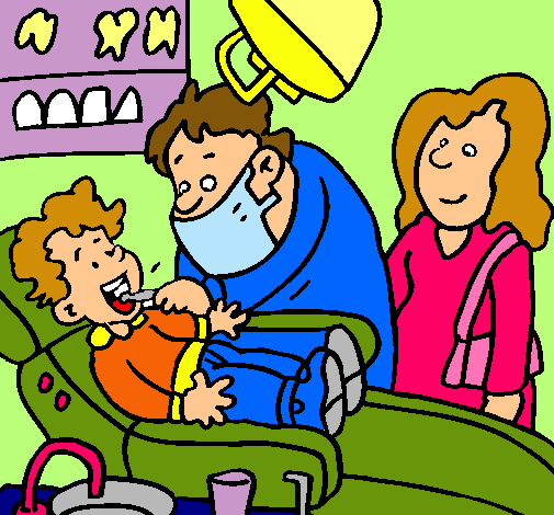 Niño en el dentista