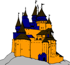 Dibujo Castillo medieval pintado por CALETO