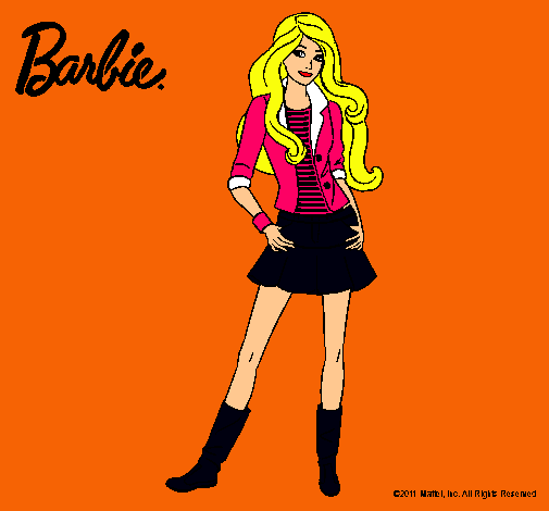 Dibujo Barbie juvenil pintado por nancy27