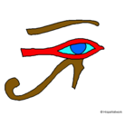 Dibujo Ojo Horus pintado por catarino20