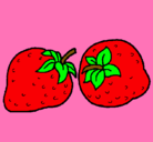 Dibujo fresas pintado por mays