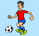 Dibujo Jugador de fútbol pintado por kfjdcnrijcmd