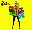 Dibujo Barbie de compras pintado por Cacahuete