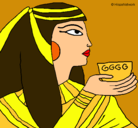 Dibujo Tumba de Nakht pintado por egipciana