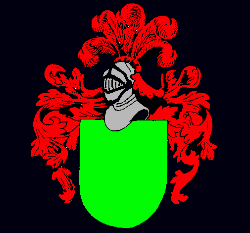 Escudo de armas y casco