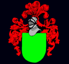 Dibujo Escudo de armas y casco pintado por ghjk