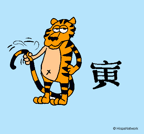 Dibujo Tigre pintado por IsaBoo