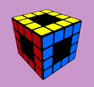 Dibujo Cubo de Rubik pintado por Gitchwa