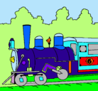 Dibujo Locomotora pintado por GORDON