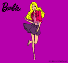 Dibujo Barbie informal pintado por barbies