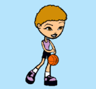Dibujo Jugadora de básquet pintado por lanenabieber
