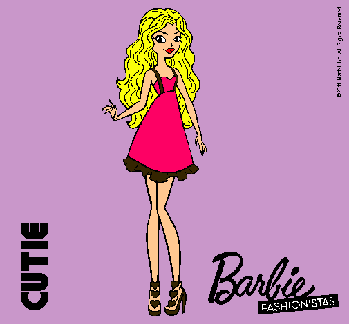 Dibujo Barbie Fashionista 3 pintado por nancy27