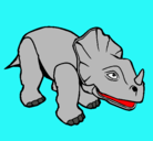 Dibujo Triceratops II pintado por Leilani
