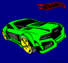 Dibujo Hot Wheels 5 pintado por bona