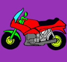 Dibujo Motocicleta pintado por krono