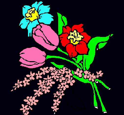 Dibujo Ramo de flores pintado por patry1234