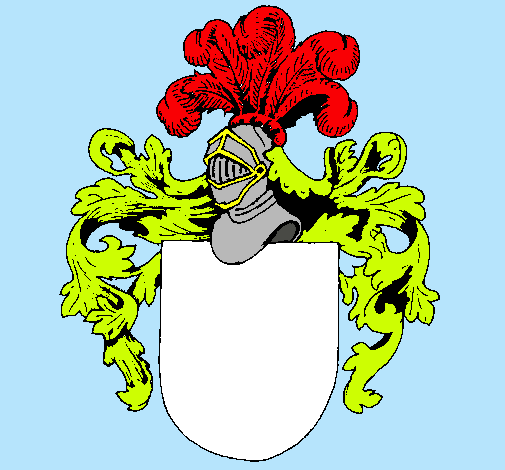 Escudo de armas y casco