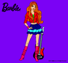 Dibujo Barbie rockera pintado por Ale_