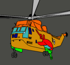 Dibujo Helicóptero al rescate pintado por eric24475