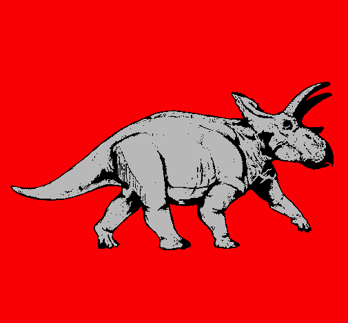 Dibujo Triceratops pintado por minimi