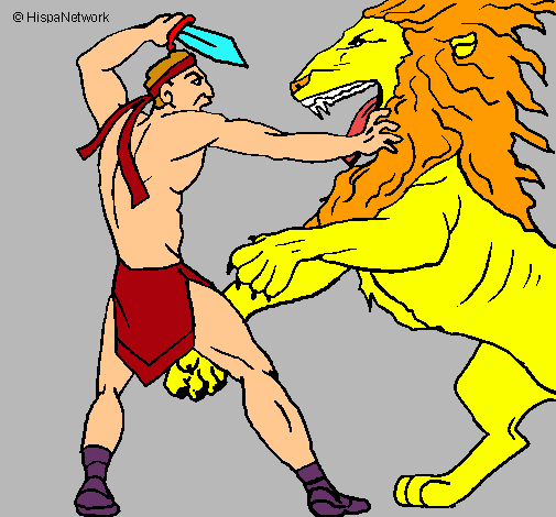 Gladiador contra león