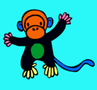 Dibujo Mono pintado por changito