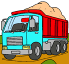 Dibujo Camión de carga pintado por cras