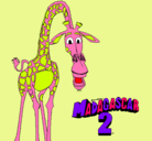 Dibujo Madagascar 2 Melman pintado por CADIZANDALUC