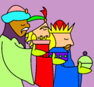 Dibujo Los Reyes Magos 3 pintado por asiul