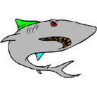 Dibujo Tiburón pintado por dahsr