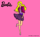 Dibujo Barbie informal pintado por pava