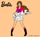 Dibujo Barbie guitarrista pintado por patopte