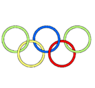 Dibujo Anillas de los juegos olimpícos pintado por eellssaa