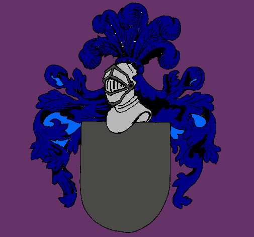 Escudo de armas y casco