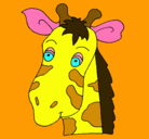Dibujo Cara de jirafa pintado por fgomez