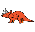 Dibujo Triceratops pintado por hallo